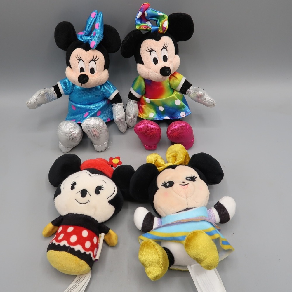 TY Beanie Baby 8" Disney Store Sparkle Minnie Mouse Plush Itty Bitty Plush Lot